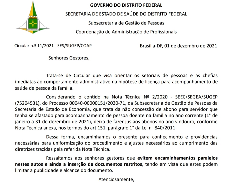 SES retira abonos de servidores que realizaram acompanhamento médico de familiares