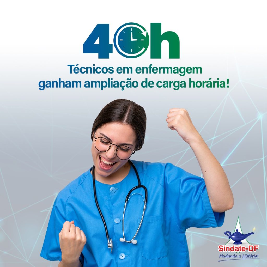 204 técnicos em enfermagem ganham ampliação de carga horária para 40h