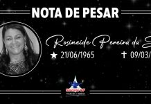 Nota de Pesar: Rosineide Pereira da Silva