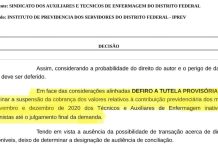 Sindate conquista liminar e suspende desconto retroativo de INSS para aposentados