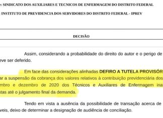 Sindate conquista liminar e suspende desconto retroativo de INSS para aposentados